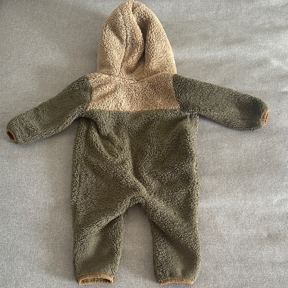 Eddie Bauer Olive and Beige Kids Footie - Picture 7 of 7